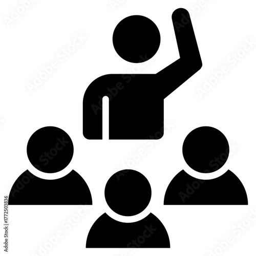 Representative Glyph Black Icon