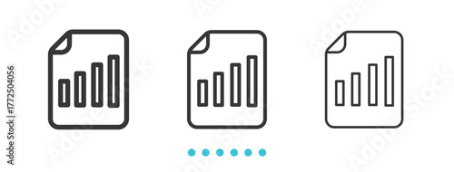 Smartphone Data Display icon. Thin line icon vector