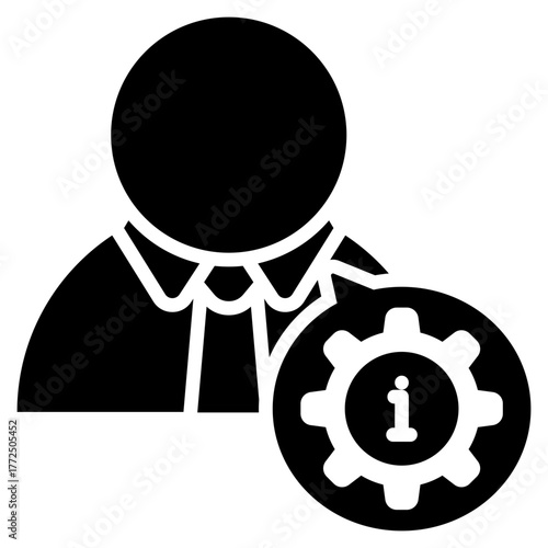 Administrator Glyph Black Icon