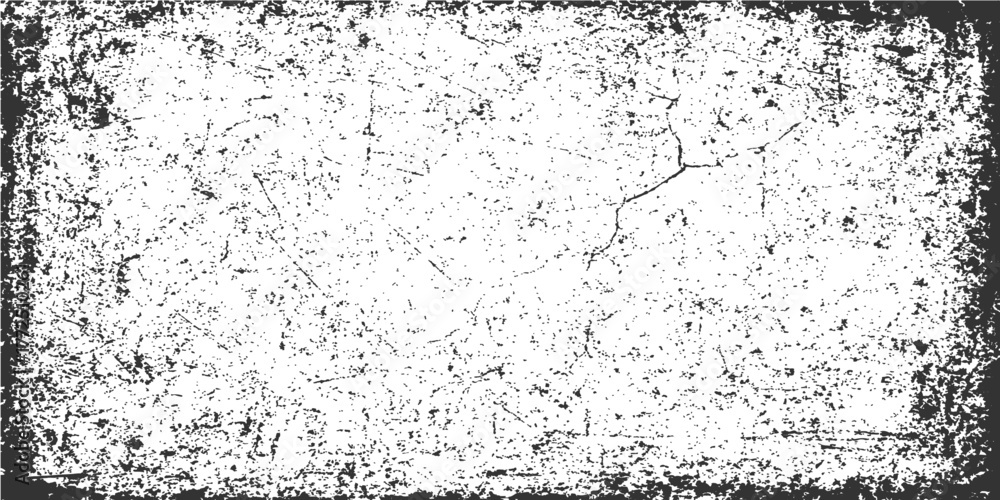 Obraz premium An abstract black and white grunge background with a rough and dirty wall texture