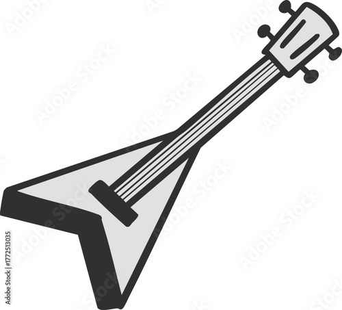 Punk Rock Electric Guitar Doodle 