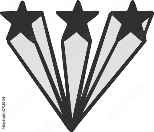 Punk Rock Stars Doodle 