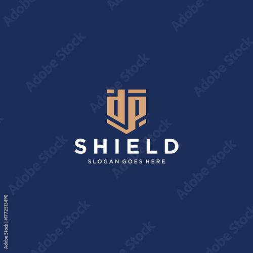 DP Shield Logo Design Inspiration	