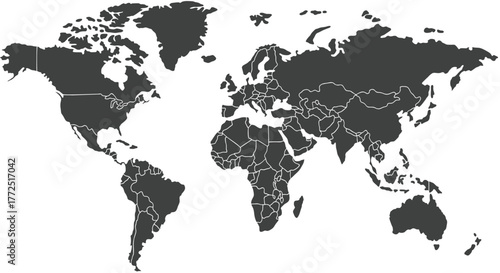 world map high quality vector illustration	