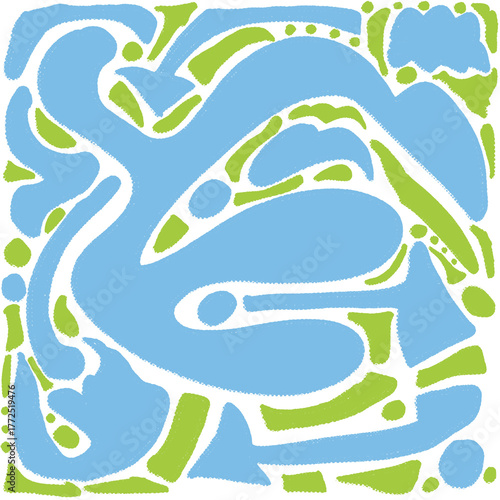 . Vibrant retro abstract background with geometric shapes and bold colors. Perfect for adding a touch of nostalgia to your designs.