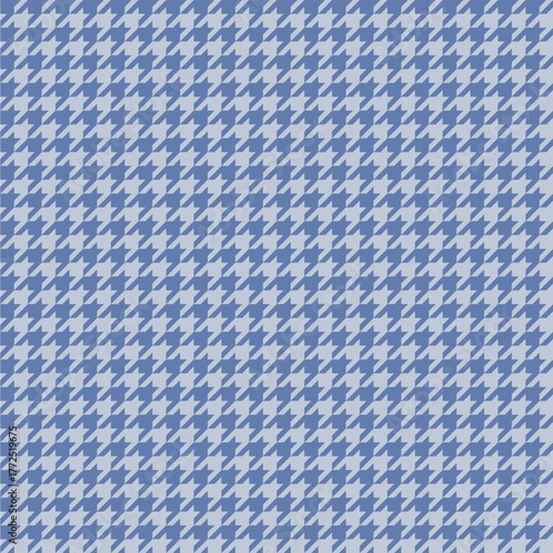Medium Blue Houndstooth Vector Pattern