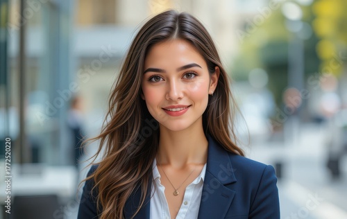 Wallpaper Mural Professional young woman displaying confidence, a modern setting Torontodigital.ca