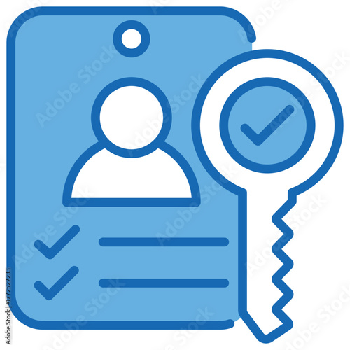 Credential Grey Icon