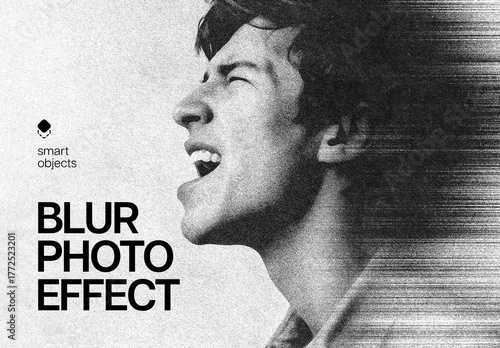 Grunge Motion Photo Effect Mockup