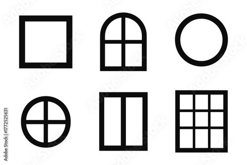 Geometric grid designs: minimalist black and white patterns