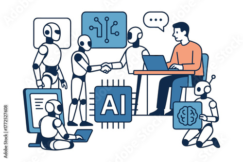 Collaborative future of ai and human interaction in technology development