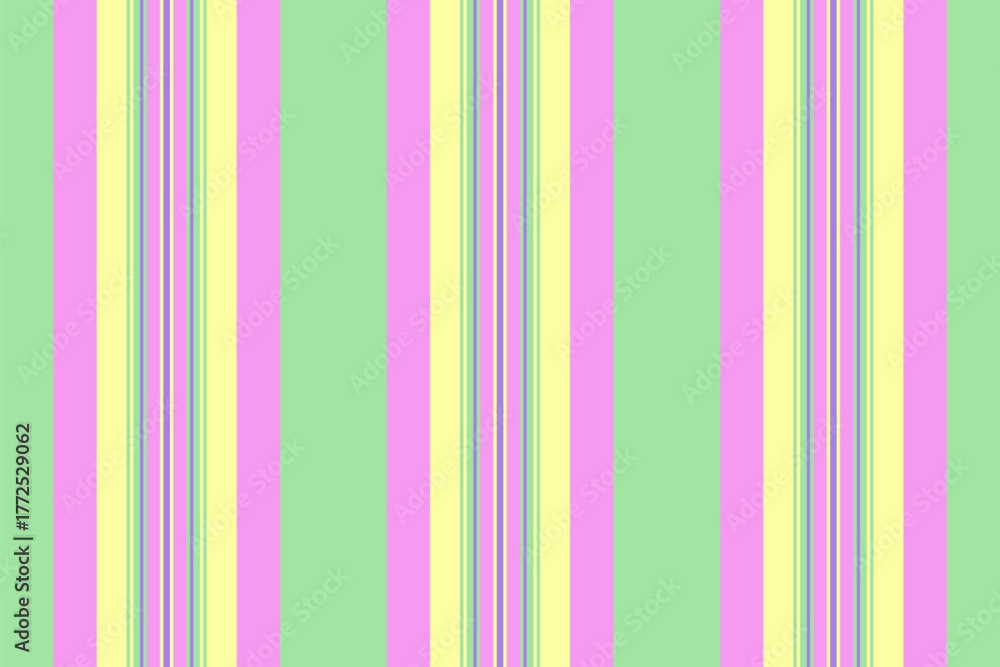 Obraz premium Elegance stripe textile pattern, school background vector texture. Nice seamless fabric lines vertical in light and lime colors.
