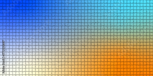 Colorful abstract mosaic wall texture, no people. Ceramic floor tiles closeup texture. Cool tone mosaic wall background. Close-up. Background. Texture. Selective focus Background.