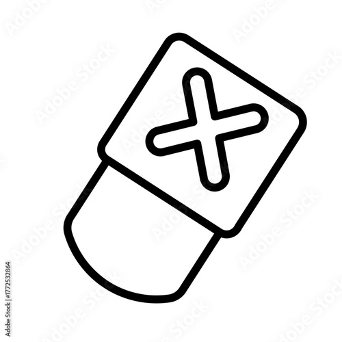 Eraser icon design 