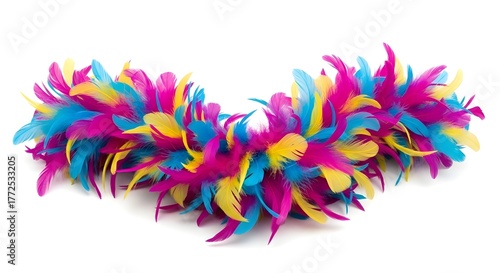 Vibrant Carnival Feather Boa Colorful Accessory for Parties and Costumes
