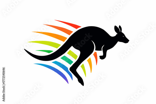 Black horse silhouette vector illustration, a symbol of a wild running animal design for a tattoo or logo