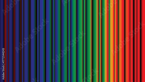 Neon Vertical Stripes Vibrant Color Spectrum Stripes Background
