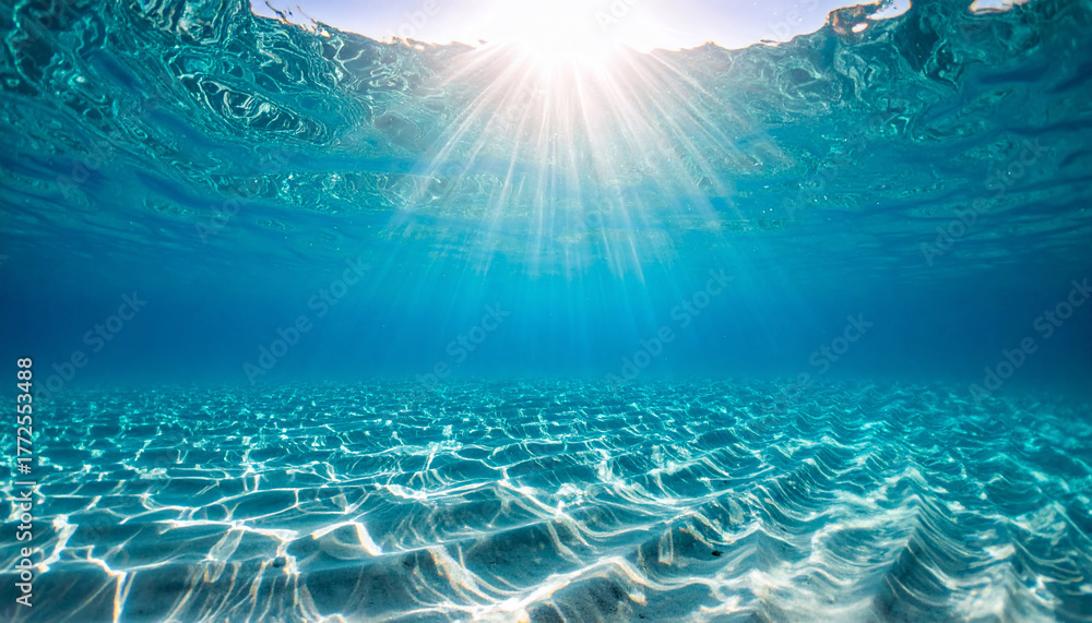 Fototapeta premium Underwater Sunlight and Sand