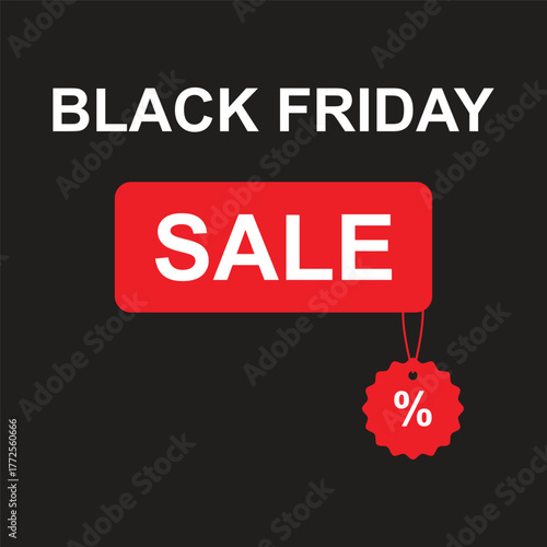black friday sale discount special offer shopping icon vector