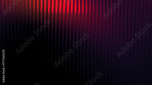 red-pink-purple glass pattern on a black background with ribbed effects and refractions. Fractal-style illumination creates a sense of depth and motion.
