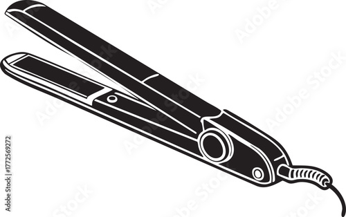 hair straightener silhouette