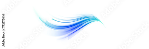 Bright glowing blue curved line with neon magic effect. Transparent PNG for digital motion graphics, futuristic designs, and game interfaces. Adds sparkle, energy, and visual flair.