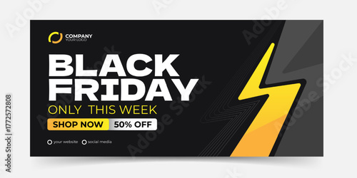 Black friday banner template