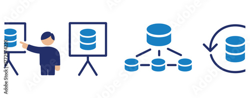 Empowering data management with seamless solutions for efficient workflows and database optimization, showcasing dynamic networking and innovative data storage strategies