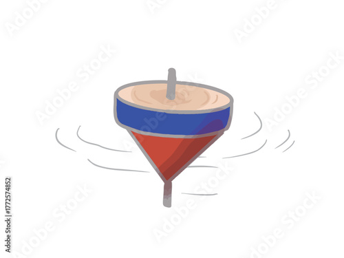 Illustration of a spinning piece