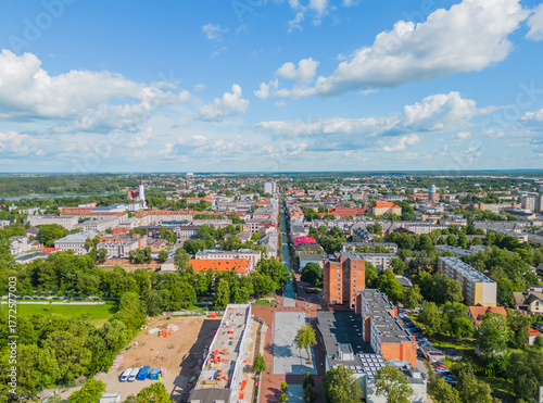 Šiauliai, Lithuania – Aerial View of City Center