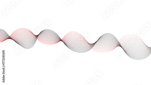 Simple, light gray sine wave curve perfect for clean business presentations.