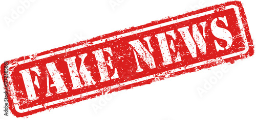 Photography Fake news rubber stamp with worn distressed effect