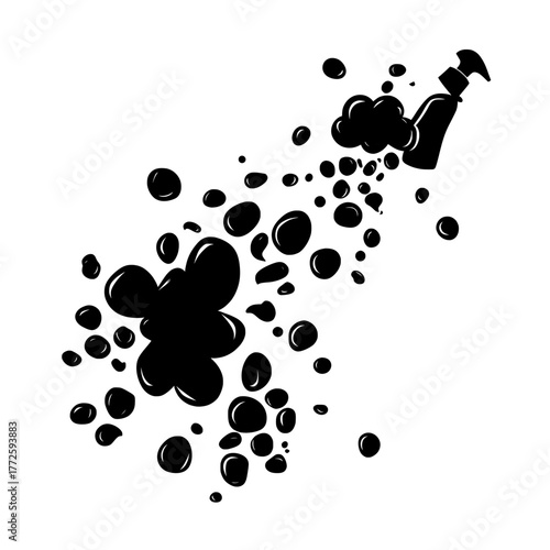 Water spray effects are depicted in a modern realistic illustration set isolated on transparent background, showcasing liquid splash mist, cosmetic aerosol jet in air, deodorant particles, fragrance