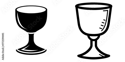 goblet icon, goblet line art - simple line art of goblet, perfect for goblet logos and icons’ becomes ‘icon of a goblet, line art of a goblet - simple line art for a goblet, ideal for logos and icons