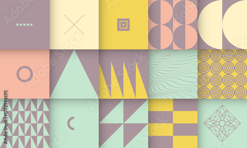 Abstract background. Geometrical art. Mosaic design. Illustration for brochure, poster, cover, card, presentation, flyer or banner.