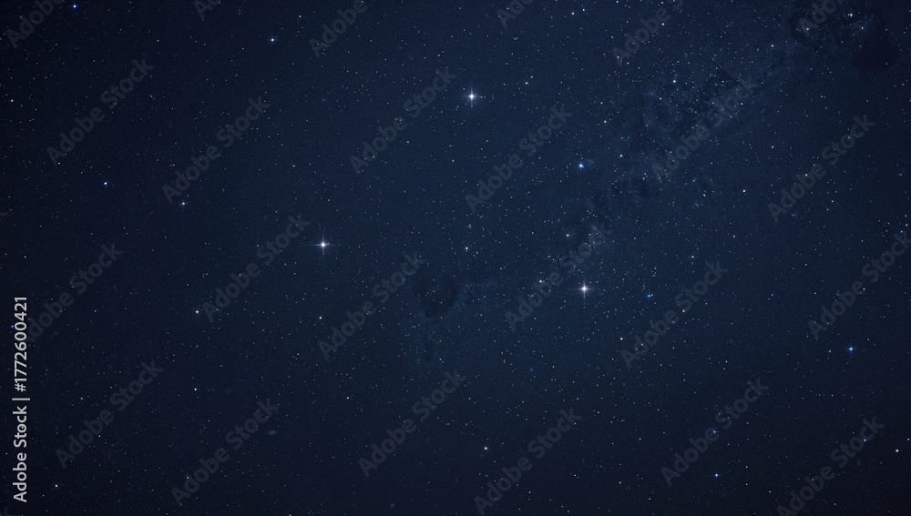 Fototapeta premium Dim stars twinkling in the nighttime sky