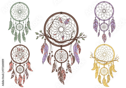 Dreamcatchers Collection Intricate Designs and Spiritual Symbolism.