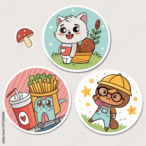 cartoon animals collection