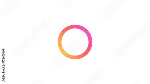  Gradient Circle Loading Icon Isolated on White Background
