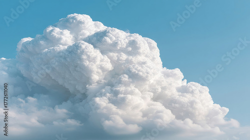 Fluffy cumulus clouds float serenely, evoking daydreams of Sky Festival and International Cloud Appreciation Day, ephemeral cottony wonder