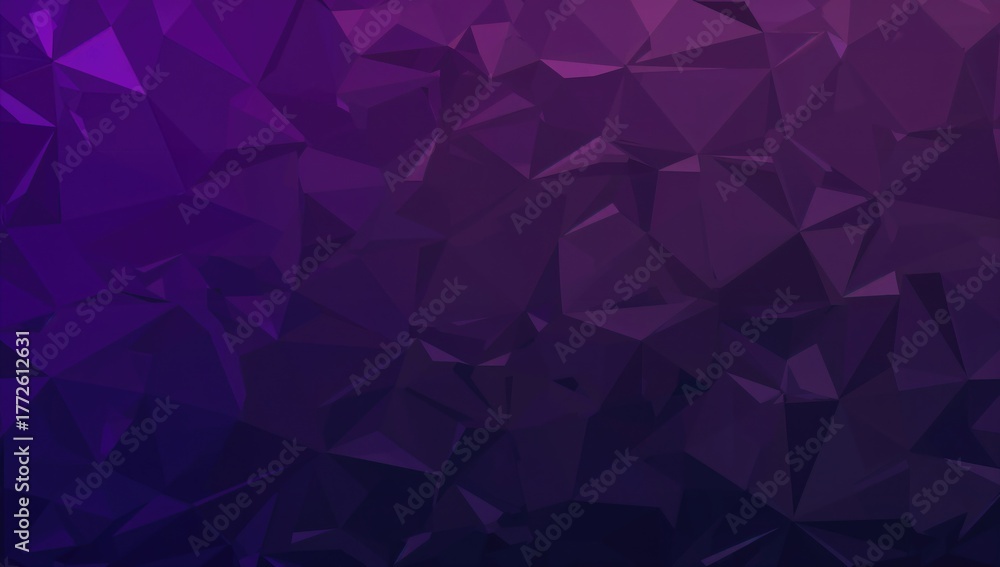 Obraz premium Abstract purple and black gradient triangular backdrop, suitable for UI design