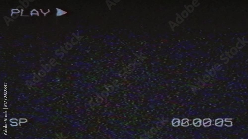 Glitch noise static television. Royalty 4K free best stock of abstract digital motion glitch art distorted background, CRT tv screen no signal, error, noise and distortions effect, colorful