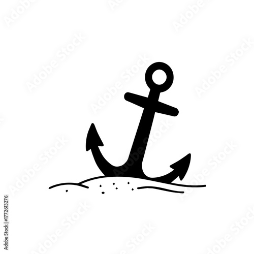 Nautical anchor icon