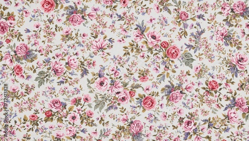 Stylish design featuring small floral patterns, ideal for textile applications