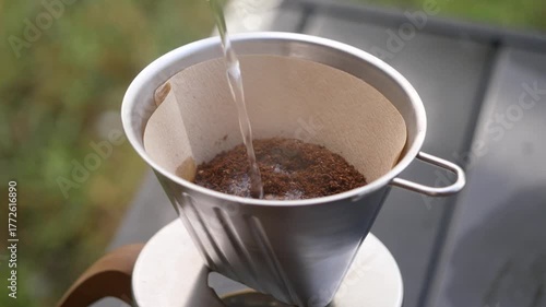 コーヒーを淹れる