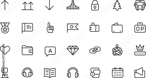 set of icons