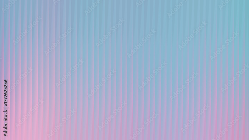 Obraz premium Vertical Ribbed Surface With Pink And Teal Gradient Lighting
