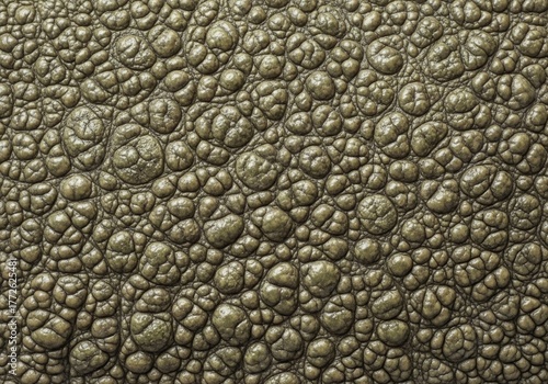 Abstract bumpy reptile skin texture in green and brown tones for a natural background design