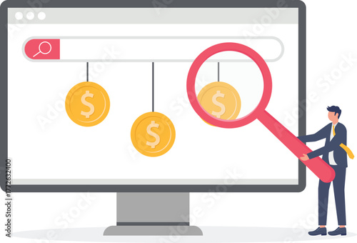 illustration of business analysis and evaluation for risk mitigation and financial planning
