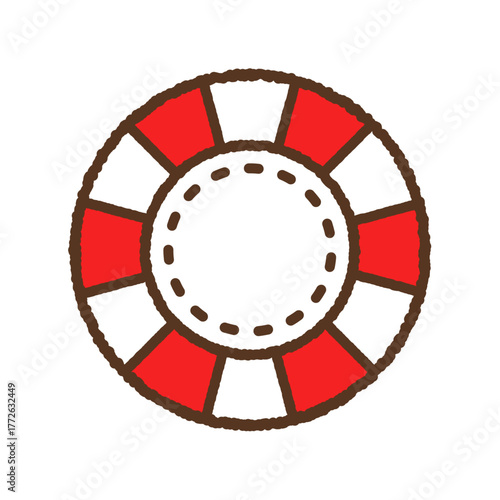 手書き風のシンプルアイコンイラスト　チップ